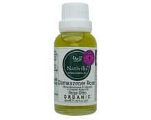 Load image into Gallery viewer, Nativilis Organic Rose Otto Essential Oil Blend 5% (Rosa damascena/Argania spinosa) - 100% Natural - 30ml - (GC/MS Tested)