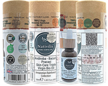 Load image into Gallery viewer, Nativilis TRIPLE Virgin Amazonian Rainforest Bio Oil - ANDIROBA - BACURI – PRACAXI - enriched 03 vegetable oils concentrated active efficacy treatment prevention cellulitis - Copaiba