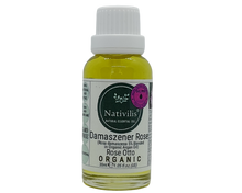 Load image into Gallery viewer, Nativilis Organic Rose Otto Essential Oil Blend 5% (Rosa damascena/Argania spinosa) - 100% Natural - 30ml - (GC/MS Tested)