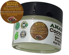 Load image into Gallery viewer, Nativilis Amazonian Cocoa Butter Raw Unscented Fragrance Free (Theobroma cacao) Skin Natural Moisturizer Replenishing skin's moisture protecting your skin improving elasticity – Copaiba properties