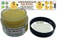 Load image into Gallery viewer, Nativilis AMAZONIAN LIP BALM DOUBLE ACTION FORMULA WITH PRACAXI SEED OIL (Pentaclethra macroloba) + BACURI BUTTER (Platonia insignis) Moisturises Dry Lips and Heals Chapped Lips - Toned Lips - Copaiba