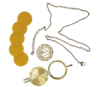 Load image into Gallery viewer, Nativilis Copaiba Balsam Essential Oil - 100% Natural (Copaifera Officinalis ) + Gold Solar Plexus Essential Oil Diffuser Necklace