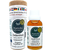 Load image into Gallery viewer, Nativilis Organic Cedarwood Essential Oil (Cedrus atlantica) - 100% Natural - 30ml - (GC/MS Tested)