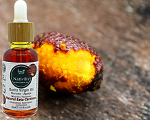Load image into Gallery viewer, Nativilis Amazonian Buriti Oils (Mauritia flexuosa) Moriche – Aguaje – Richest source Beta-Carotene Vitamin A 20X More than Carrots – emollient rebuild moisturize re-hydrate skin cells - Copaiba