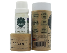 Load image into Gallery viewer, Solar Plexus Diffuser Locket Pendant and Necklace + Nativilis Organic Lavender Essential Oil 10ml Gift Set