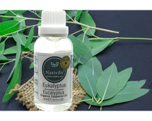 Load image into Gallery viewer, Nativilis Organic Eucalyptus Essential Oil (Eucalyptus globulus) - 100% Natural - 30ml - (GC/MS Tested)