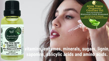 Load image into Gallery viewer, Products Nativilis Organic Aloe Vera Carrier Oil (Aloe barbadensis) True Aloe - Hair, Face & Skin Natural Cold Pressed – For Aromatherapy Massage – Soothes Moisturizes Skin – Hair Improving Growth - Copaiba