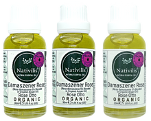 Load image into Gallery viewer, Nativilis Organic Rose Otto Essential Oil Blend 5% (Rosa damascena/Argania spinosa) - 100% Natural - 30ml - (GC/MS Tested)