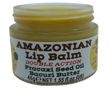 Load image into Gallery viewer, Nativilis AMAZONIAN LIP BALM DOUBLE ACTION FORMULA WITH PRACAXI SEED OIL (Pentaclethra macroloba) + BACURI BUTTER (Platonia insignis) Moisturises Dry Lips and Heals Chapped Lips - Toned Lips - Copaiba