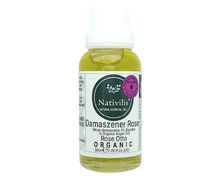 Load image into Gallery viewer, Nativilis Organic Rose Otto Essential Oil Blend 5% (Rosa damascena/Argania spinosa) - 100% Natural - 30ml - (GC/MS Tested)