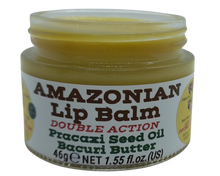 Load image into Gallery viewer, Nativilis AMAZONIAN LIP BALM DOUBLE ACTION FORMULA WITH PRACAXI SEED OIL (Pentaclethra macroloba) + BACURI BUTTER (Platonia insignis) Moisturises Dry Lips and Heals Chapped Lips - Toned Lips - Copaiba
