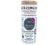 Load image into Gallery viewer, Nativilis Organic Rose Otto Essential Oil Blend 5% (Rosa damascena/Argania spinosa) - 100% Natural - 30ml - (GC/MS Tested)