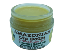 Load image into Gallery viewer, Nativilis AMAZONIAN LIP BALM DOUBLE ACTION FORMULA WITH PRACAXI SEED OIL (Pentaclethra macroloba) + BACURI BUTTER (Platonia insignis) Moisturises Dry Lips and Heals Chapped Lips - Toned Lips - Copaiba