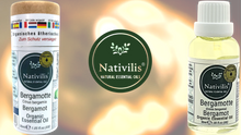 Load image into Gallery viewer, Nativilis Organic Bergamot Essential Oil - (Citrus bergamia) - 100% Natural - 30ml - (GC/MS Tested)