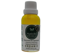 Load image into Gallery viewer, Nativilis Organic Cypress Essential Oil (Cupressus sempervirens) - 100% Natural - 30ml - (GC/MS Tested)