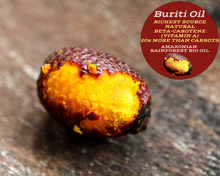 Load image into Gallery viewer, Nativilis Amazonian Buriti Oils (Mauritia flexuosa) Moriche – Aguaje – Richest source Beta-Carotene Vitamin A 20X More than Carrots – emollient rebuild moisturize re-hydrate skin cells - Copaiba