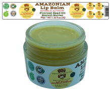 Load image into Gallery viewer, Nativilis AMAZONIAN LIP BALM DOUBLE ACTION FORMULA WITH PRACAXI SEED OIL (Pentaclethra macroloba) + BACURI BUTTER (Platonia insignis) Moisturises Dry Lips and Heals Chapped Lips - Toned Lips - Copaiba