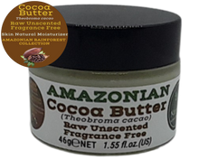 Load image into Gallery viewer, Nativilis Amazonian Cocoa Butter Raw Unscented Fragrance Free (Theobroma cacao) Skin Natural Moisturizer Replenishing skin's moisture protecting your skin improving elasticity – Copaiba properties