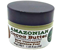 Load image into Gallery viewer, Nativilis Amazonian Cocoa Butter Raw Unscented Fragrance Free (Theobroma cacao) Skin Natural Moisturizer Replenishing skin's moisture protecting your skin improving elasticity – Copaiba properties