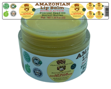 Load image into Gallery viewer, Nativilis AMAZONIAN LIP BALM DOUBLE ACTION FORMULA WITH PRACAXI SEED OIL (Pentaclethra macroloba) + BACURI BUTTER (Platonia insignis) Moisturises Dry Lips and Heals Chapped Lips - Toned Lips - Copaiba