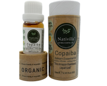 Load image into Gallery viewer, Nativilis Copaiba Balsam Essential Oil (10ml) - 100% Natural (Copaifera Officinalis ) (GC/MS Tested)