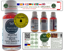 Load image into Gallery viewer, Nativilis Organic Myrrh Essential Oil (Commiphora myrrha) - 100% Natural - 30ml - (GC/MS Tested)