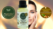 Load image into Gallery viewer, Nativilis Sweet Almond Organic Carrier Oil (Prunus dulcis) King of Nuts- Hair, Face & Skin Natural Cold Pressed – Cleansing Moisturizer Face Chapped Lips Emollient Properties Healthy Scalp - Copaiba