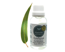 Load image into Gallery viewer, Nativilis Organic Eucalyptus Essential Oil (Eucalyptus globulus) - 100% Natural - 30ml - (GC/MS Tested)