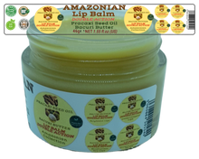Load image into Gallery viewer, Nativilis AMAZONIAN LIP BALM DOUBLE ACTION FORMULA WITH PRACAXI SEED OIL (Pentaclethra macroloba) + BACURI BUTTER (Platonia insignis) Moisturises Dry Lips and Heals Chapped Lips - Toned Lips - Copaiba