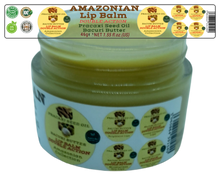 Load image into Gallery viewer, Nativilis AMAZONIAN LIP BALM DOUBLE ACTION FORMULA WITH PRACAXI SEED OIL (Pentaclethra macroloba) + BACURI BUTTER (Platonia insignis) Moisturises Dry Lips and Heals Chapped Lips - Toned Lips - Copaiba