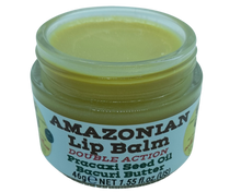 Load image into Gallery viewer, Nativilis AMAZONIAN LIP BALM DOUBLE ACTION FORMULA WITH PRACAXI SEED OIL (Pentaclethra macroloba) + BACURI BUTTER (Platonia insignis) Moisturises Dry Lips and Heals Chapped Lips - Toned Lips - Copaiba