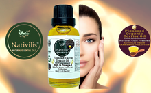 Load image into Gallery viewer, Nativilis Organic Flaxseed Carrier Oil (Linum usitatissimum) - linseed oil - Hair, Face & Skin - Natural Cold Pressed - High in Omega-3 - Improves Skin Smoothness – Moisturizes Dry Skin - Copaiba
