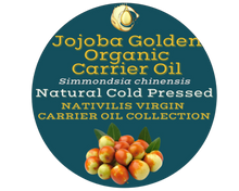 Load image into Gallery viewer, Nativilis Organic Jojoba Golden Carrier Oil (Simmondsia chinensis) Hair, Face & Skin Natural Cold Pressed - Humectant Ingredient - Non-comedogenic Acne-Prone Cleanser Moisturizer Antioxidant – Copaiba