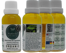 Load image into Gallery viewer, Nativilis Organic Cypress Essential Oil (Cupressus sempervirens) - 100% Natural - 30ml - (GC/MS Tested)