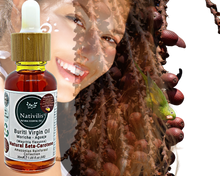 Load image into Gallery viewer, Nativilis Amazonian Buriti Oils (Mauritia flexuosa) Moriche – Aguaje – Richest source Beta-Carotene Vitamin A 20X More than Carrots – emollient rebuild moisturize re-hydrate skin cells - Copaiba