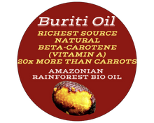 Load image into Gallery viewer, Nativilis Amazonian Buriti Oils (Mauritia flexuosa) Moriche – Aguaje – Richest source Beta-Carotene Vitamin A 20X More than Carrots – emollient rebuild moisturize re-hydrate skin cells - Copaiba