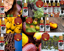 Load image into Gallery viewer, Nativilis Amazonian Buriti Oil (Mauritia flexuosa) Moriche – Aguaje – Richest source Beta-Carotene Vitamin A 20X More than Carrots – emollient rebuild moisturize re-hydrate skin cells - Copaiba