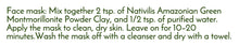 Load image into Gallery viewer, Nativilis Amazonian Green Montmorillonite Powder Clay - Natural Facial Hair Body Mask – oily and acne-prone skin restoring balance skin PH levels – Best known most used - Copaiba benefits