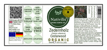 Load image into Gallery viewer, Nativilis Organic Cedarwood Essential Oil (Cedrus atlantica) - 100% Natural - 30ml - (GC/MS Tested)