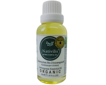 Load image into Gallery viewer, Nativilis Organic Lemongrass Essential Oil (Cymbopogon citratus) - 100% Natural - 30ml - (GC/MS Tested)