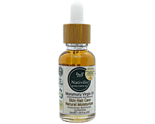 Load image into Gallery viewer, Nativilis Murumuru Virgin Oil (Astrocaryum murumuru) Amazonian Rainforest Collection - Skin Hair Care Natural Moisturizer – Less frizzy hair - Won’t clog your pores – Copaiba properties