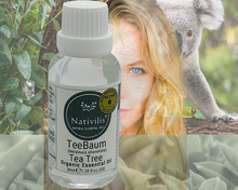 Load image into Gallery viewer, Nativilis Organic Tea Tree Essential Oil (Melaleuca alternifolia) - 100% Natural - 30ml - (GC/MS Tested) Media 29 of 29