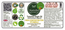 Load image into Gallery viewer, Nativilis TUCUMA VIRGIN OIL (Astrocaryum vulgare) Amazonian Rainforest Collection HIGH CONCENTRATION VITAMIN-A BETA-CAROTENE - SKIN and Hair Care - nourishing, moisturizing, antioxidant and anti-inflammatory properties - Copaiba