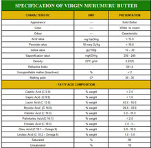 Load image into Gallery viewer, Nativilis Murumuru Butter Virgin Deodorized (Astrocaryum murumuru) Amazonian Rainforest Collection - Skin Hair Care Natural Moisturizer – Less frizzy hair - Won’t clog your pores – Copaiba properties