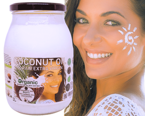 Nativilis Organic Coconut Oil 1L (Cocos Nucifera) - Extra Virgin, Raw, Cold Pressed, Pro Derma, Moisturizer Skin Hair, Vegan, 100% Natural, Ethically Sourced, Copaiba Properties, 1000ml Glass Jar (1L)