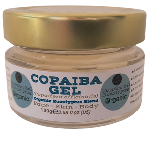 Nativilis Copaiba Gel Eucalyptus (Copaifera officinalis) 100% Natural Multipurpose Gel Face Skin Body Moisturizing Anti-aging and Melasma Treating Inflammation Dermatitis and Fungal Infections Relieve Congestion