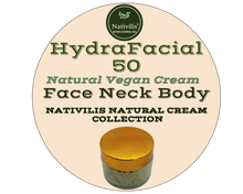 Load image into Gallery viewer, Nativilis HydraFacial 50 Natural Vegan Cream Face Neck Body - Jambu + Cumaru Concentrated + Cupuacu Butter + Pracaxi Oil + White Clay Day Night Anti-Aging Skincare Deep Hydration Moisturizing Copaiba
