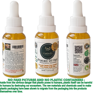 Pracaxi Oil – Pure Amazon Rainforest Hair Oil, Anti-Frizz Serum & Deep Hydration for Smooth, Shiny Hair & Scalp (30 ml)