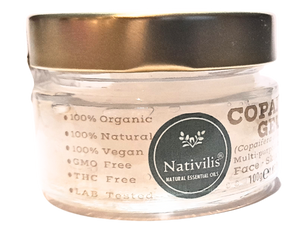 Nativilis Copaiba Gel (Copaifera officinalis) 100% Natural Multipurpose Gel Face Skin Body Moisturizing Anti-aging and Melasma Treating Inflammation Dermatitis and Fungal Infections Relieve Aching Sore Muscles Joint Back Pains Circulation Varicose Veins