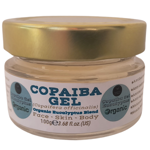 Nativilis Copaiba Gel Eucalyptus (Copaifera officinalis) 100% Natural Multipurpose Gel Face Skin Body Moisturizing Anti-aging and Melasma Treating Inflammation Dermatitis and Fungal Infections Relieve Congestion